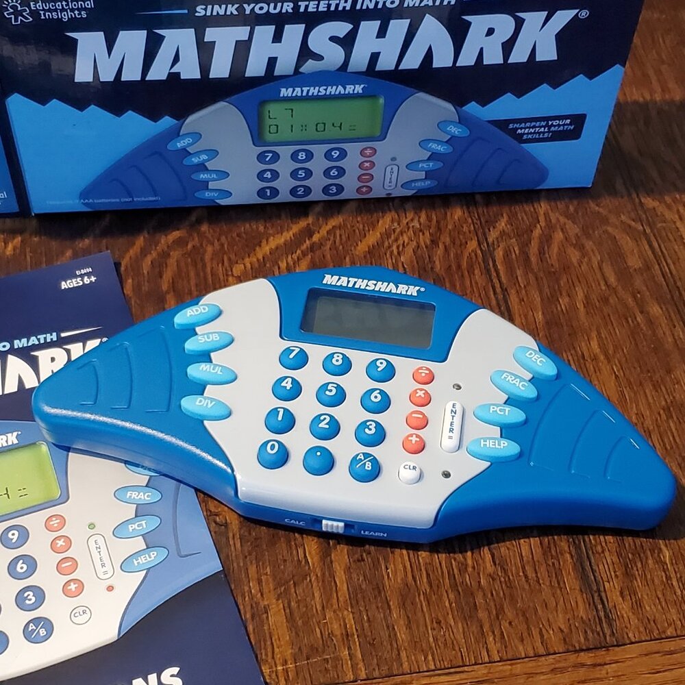 MathShark Portable Electronic Math Game Math Practice Fun Engaging - Picture 5 of 6